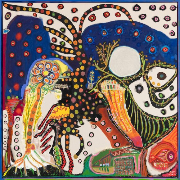 Jane Carr Accessories - NWT Jane Carr for Hauser & Wirth Scarf Artist Uman Hell in Heels